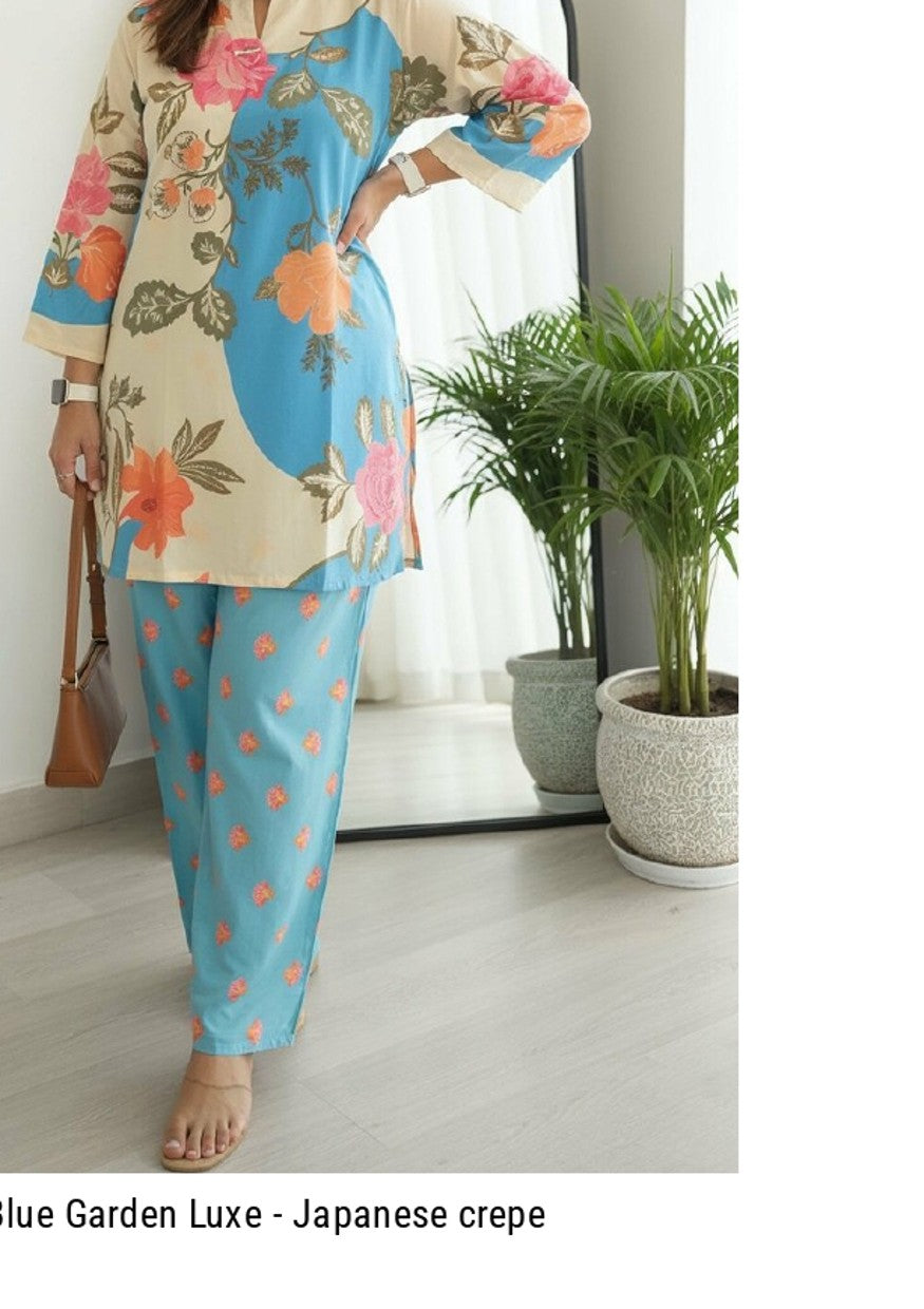Trendoora Japanese Crepe Co-ords