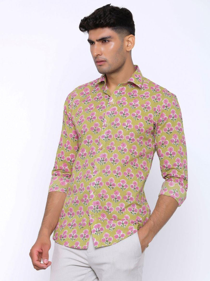 Men Printed Full Sleeve Shirt – Premium Casual Fit