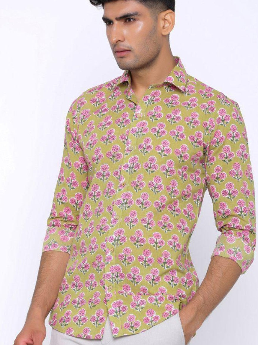 Men Printed Full Sleeve Shirt – Premium Casual Fit