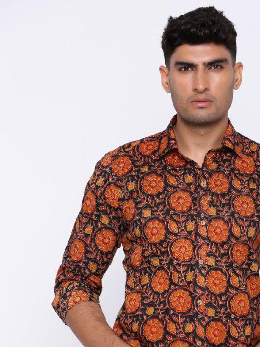 Men Printed Full Sleeve Shirt – Premium Casual Fit