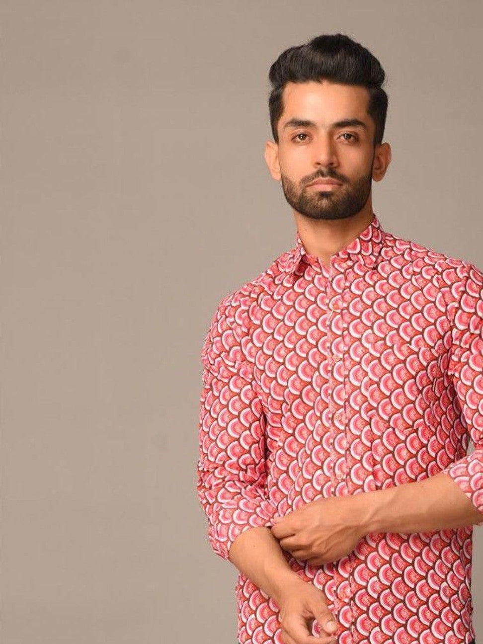 Men Printed Full Sleeve Shirt – Premium Casual Fit