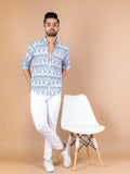 Men Printed Full Sleeve Shirt – Premium Casual Fit