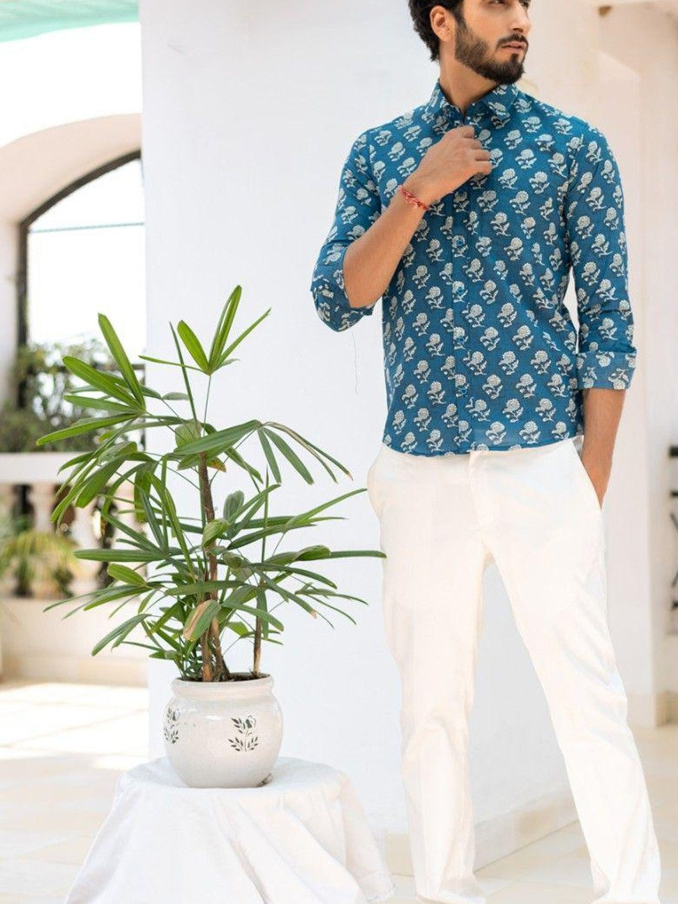 Men Printed Full Sleeve Shirt – Premium Casual Fit