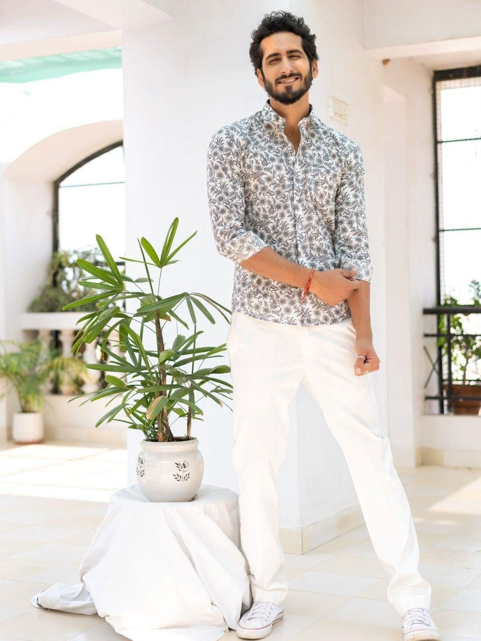 Men Printed Full Sleeve Shirt – Premium Casual Fit