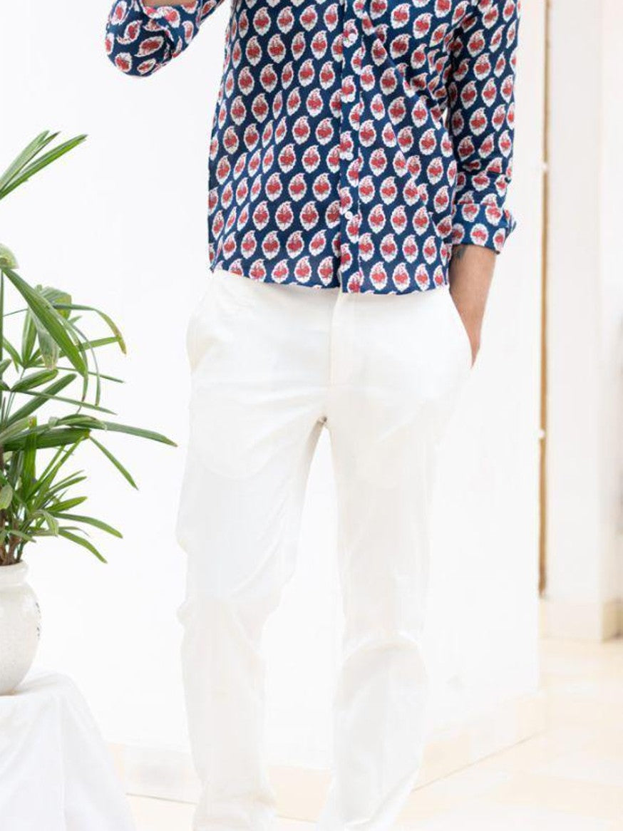 Men Printed Full Sleeve Shirt – Premium Casual Fit