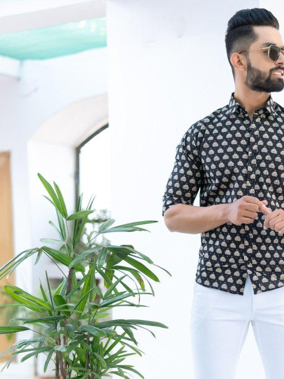 Men Printed Full Sleeve Shirt – Premium Casual Fit