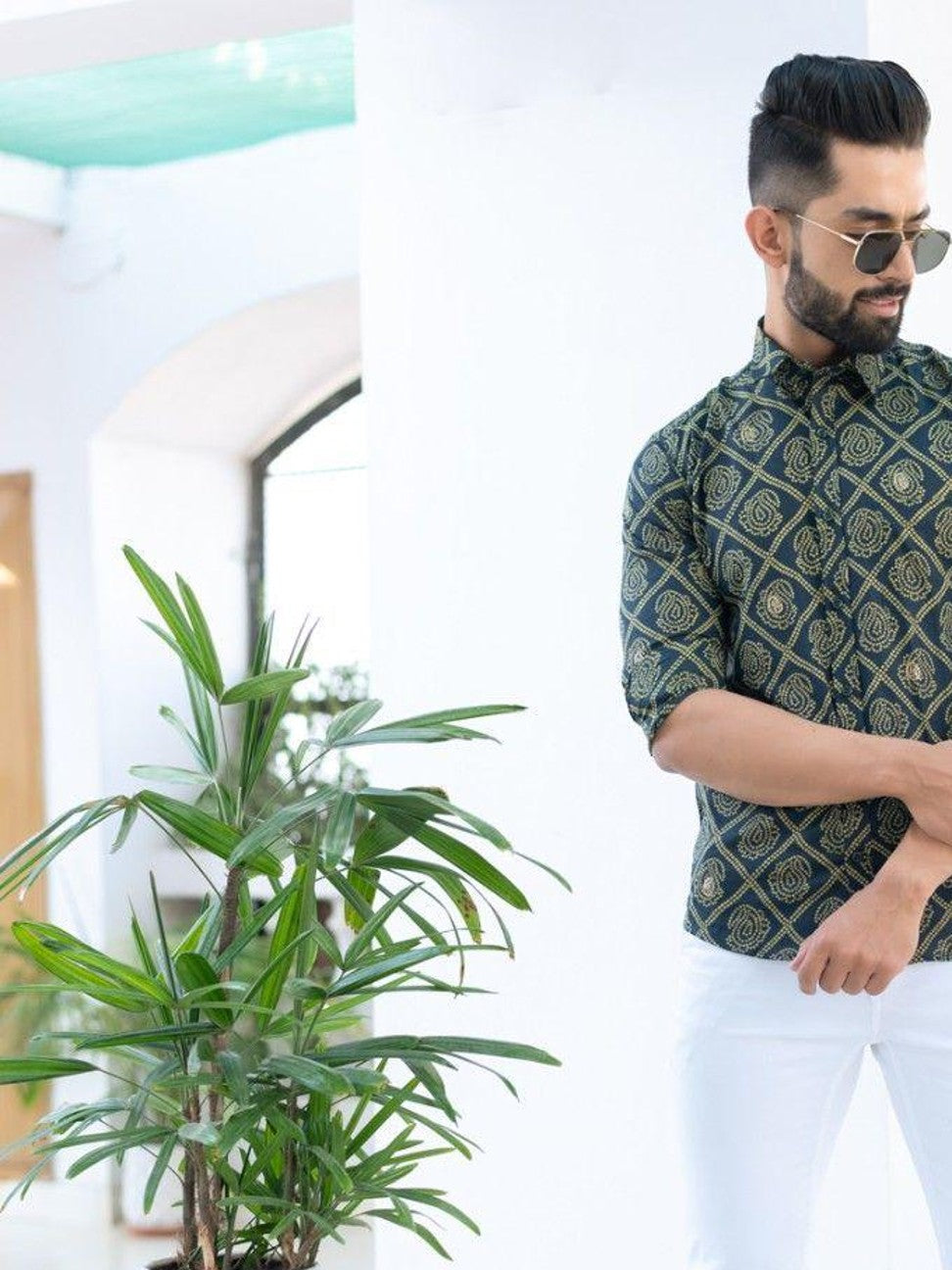 Men Printed Full Sleeve Shirt – Premium Casual Fit
