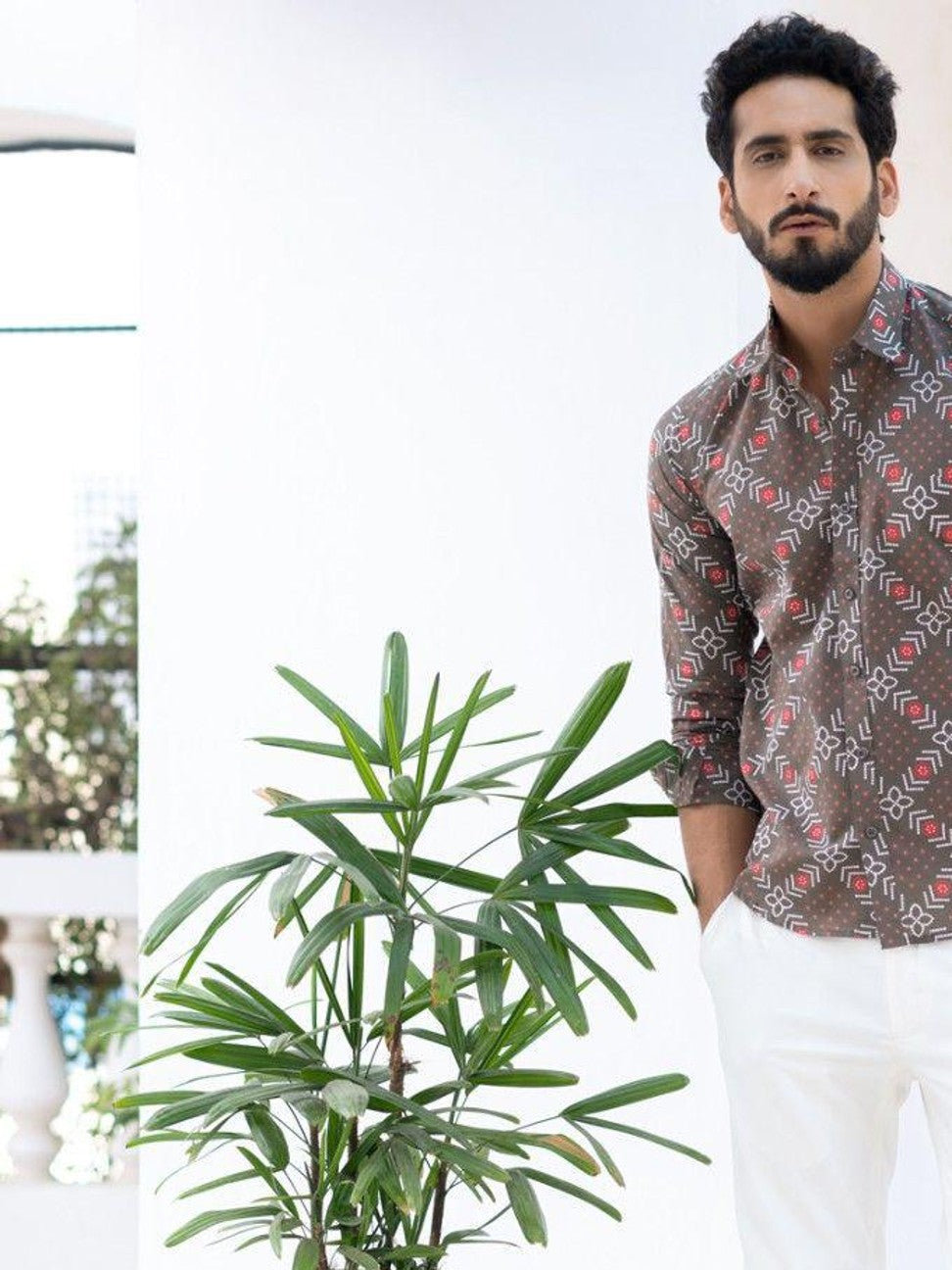 Men Printed Full Sleeve Shirt – Premium Casual Fit