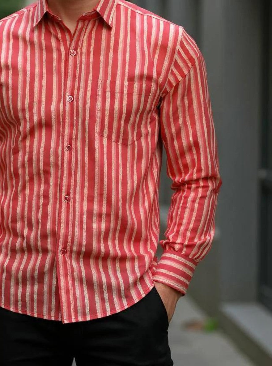 Men Printed Full Sleeve Shirt – Premium Casual Fit