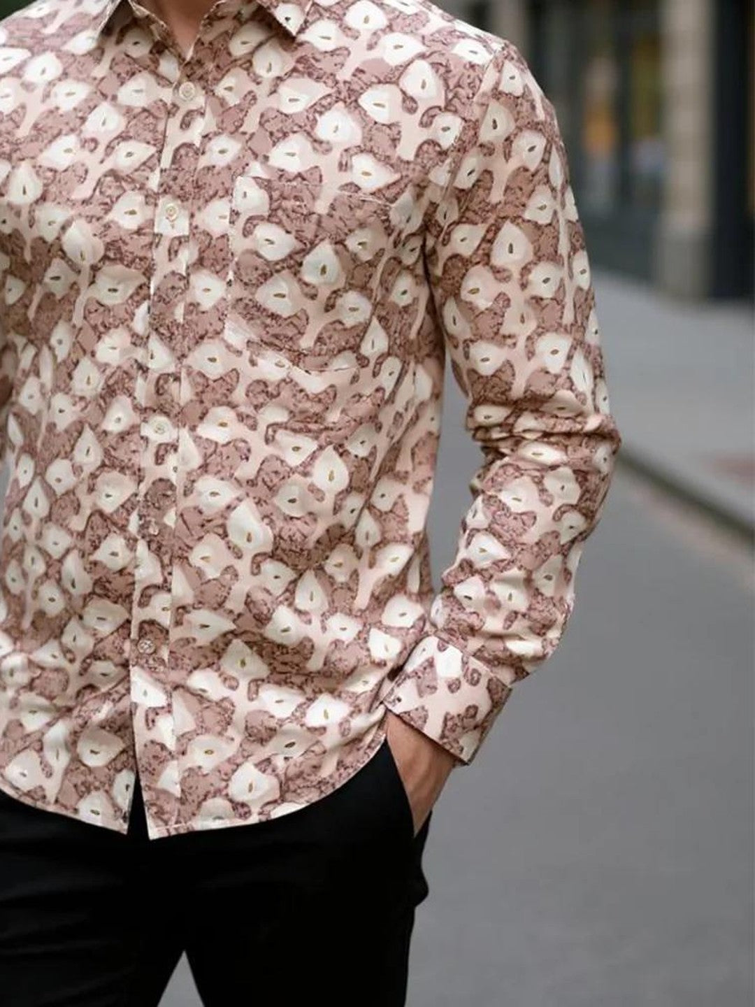 Men Printed Full Sleeve Shirt – Premium Casual Fit