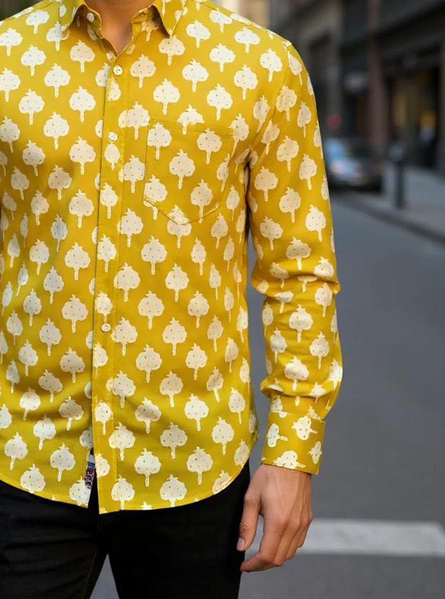 Men Printed Full Sleeve Shirt – Premium Casual Fit