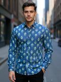 Men Printed Full Sleeve Shirt – Premium Casual Fit