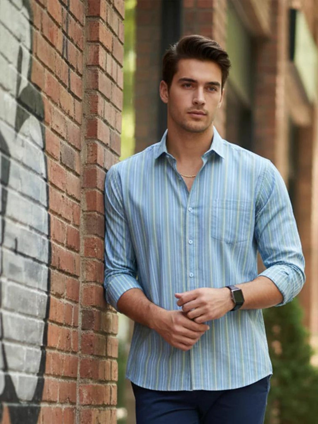 Men Printed Full Sleeve Shirt – Premium Casual Fit