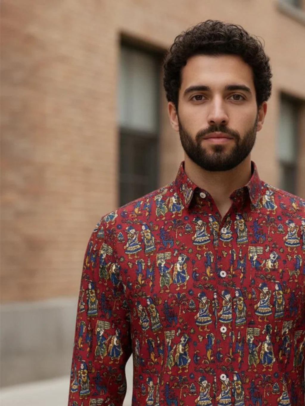 Men Printed Full Sleeve Shirt – Premium Casual Fit
