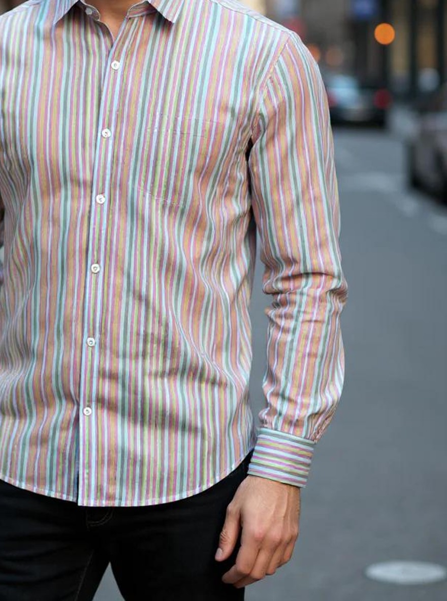 Men Printed Full Sleeve Shirt – Premium Casual Fit