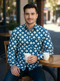 Men Printed Full Sleeve Shirt – Premium Casual Fit
