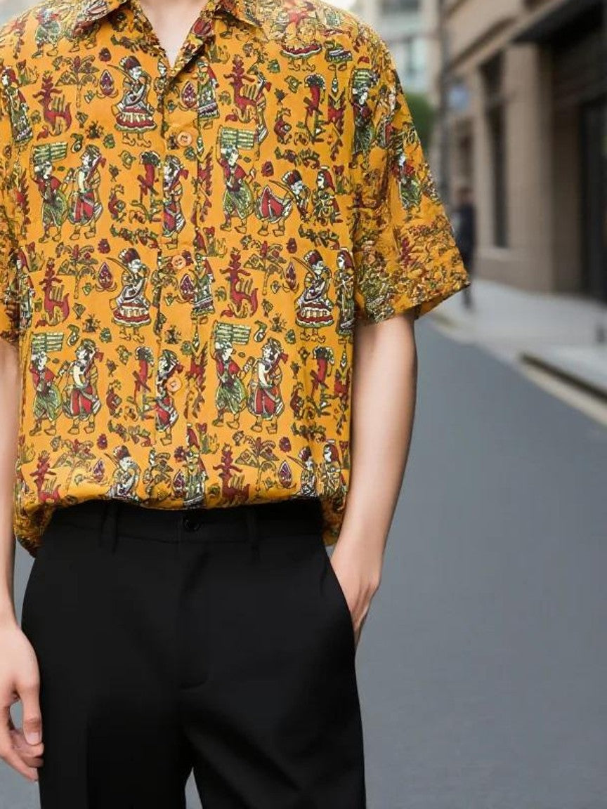Men Printed Full Sleeve Shirt – Premium Casual Fit