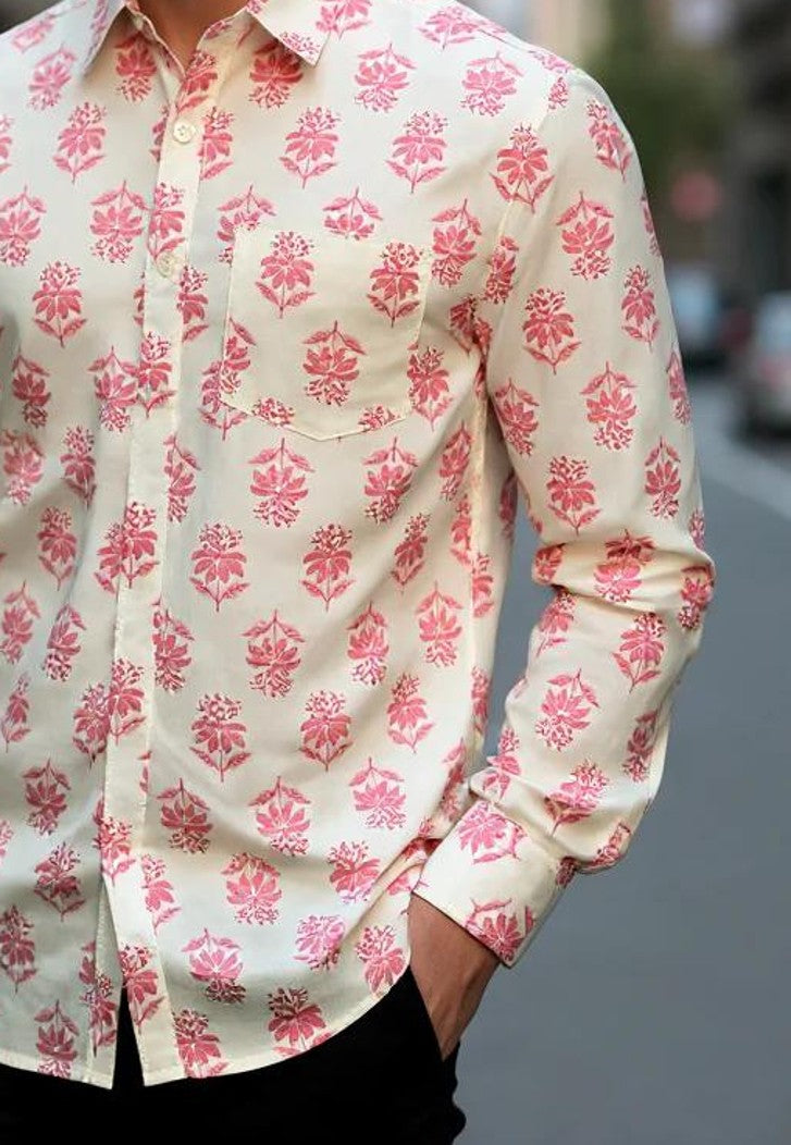Men Printed Full Sleeve Shirt – Premium Casual Fit