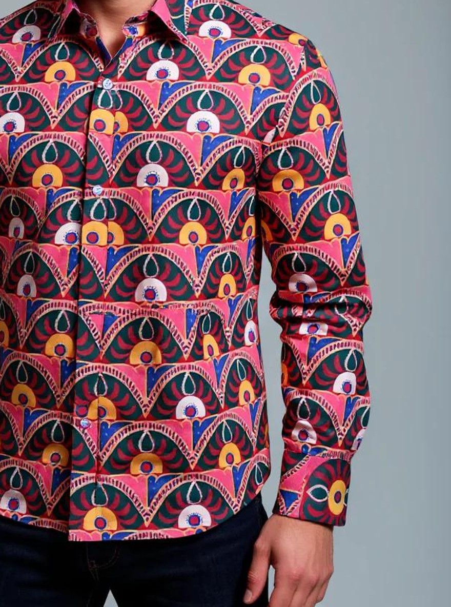 Men Printed Full Sleeve Shirt – Premium Casual Fit