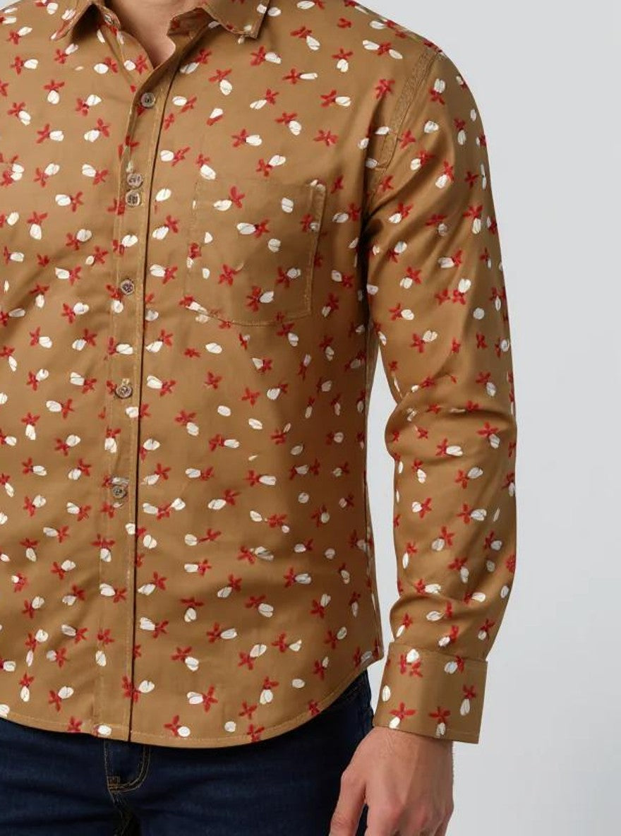 Men Printed Full Sleeve Shirt – Premium Casual Fit