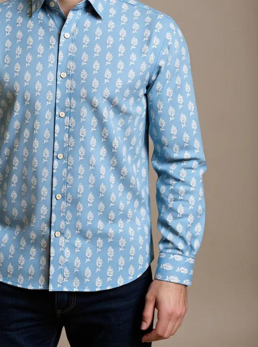 Men Printed Full Sleeve Shirt – Premium Casual Fit