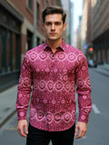 Men Printed Full Sleeve Shirt – Premium Casual Fit