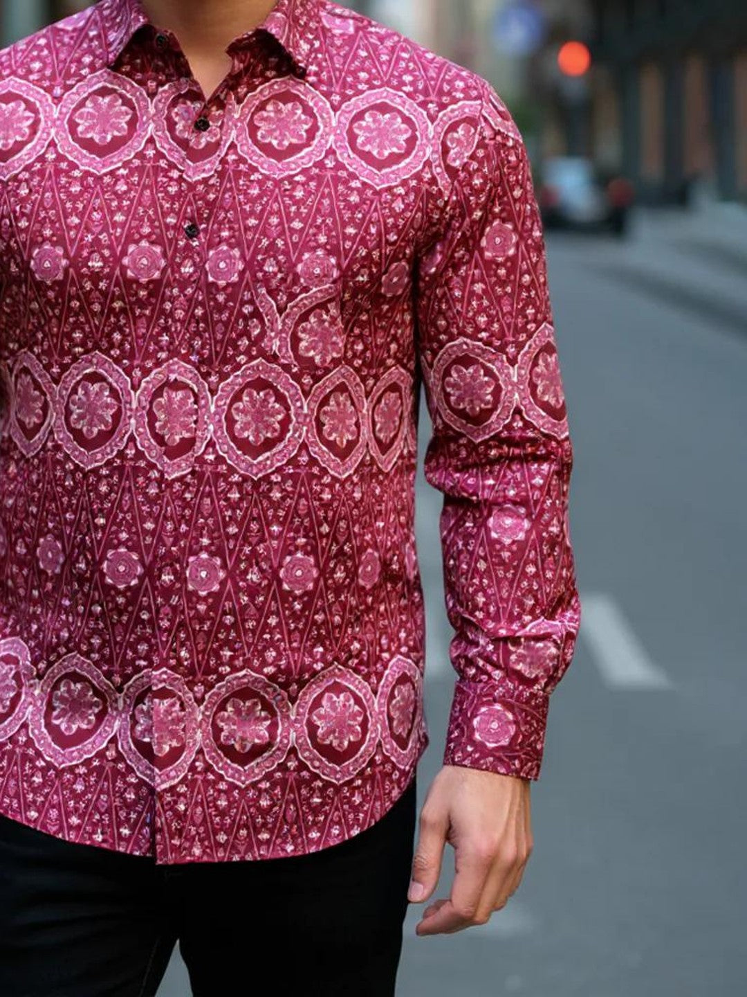 Men Printed Full Sleeve Shirt – Premium Casual Fit