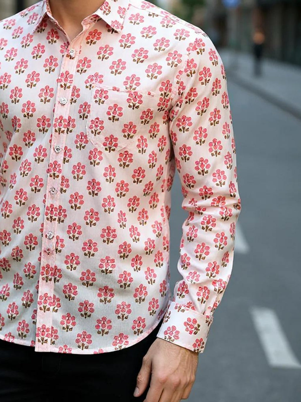 Men Printed Full Sleeve Shirt – Premium Casual Fit