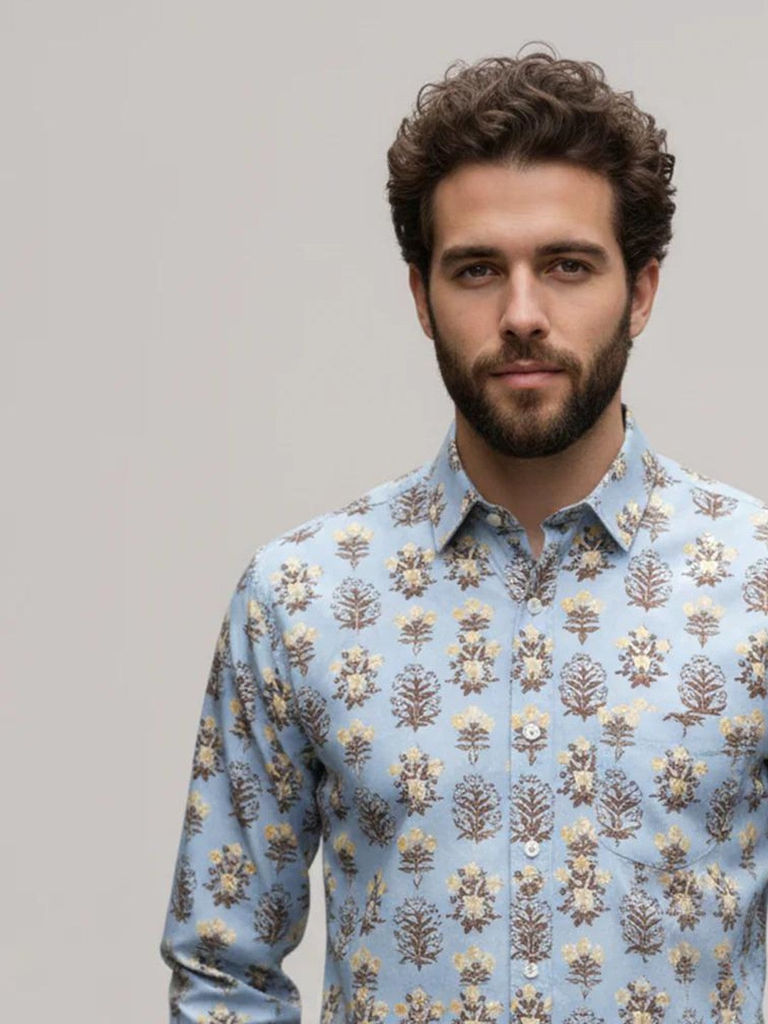 Men Printed Full Sleeve Shirt – Premium Casual Fit
