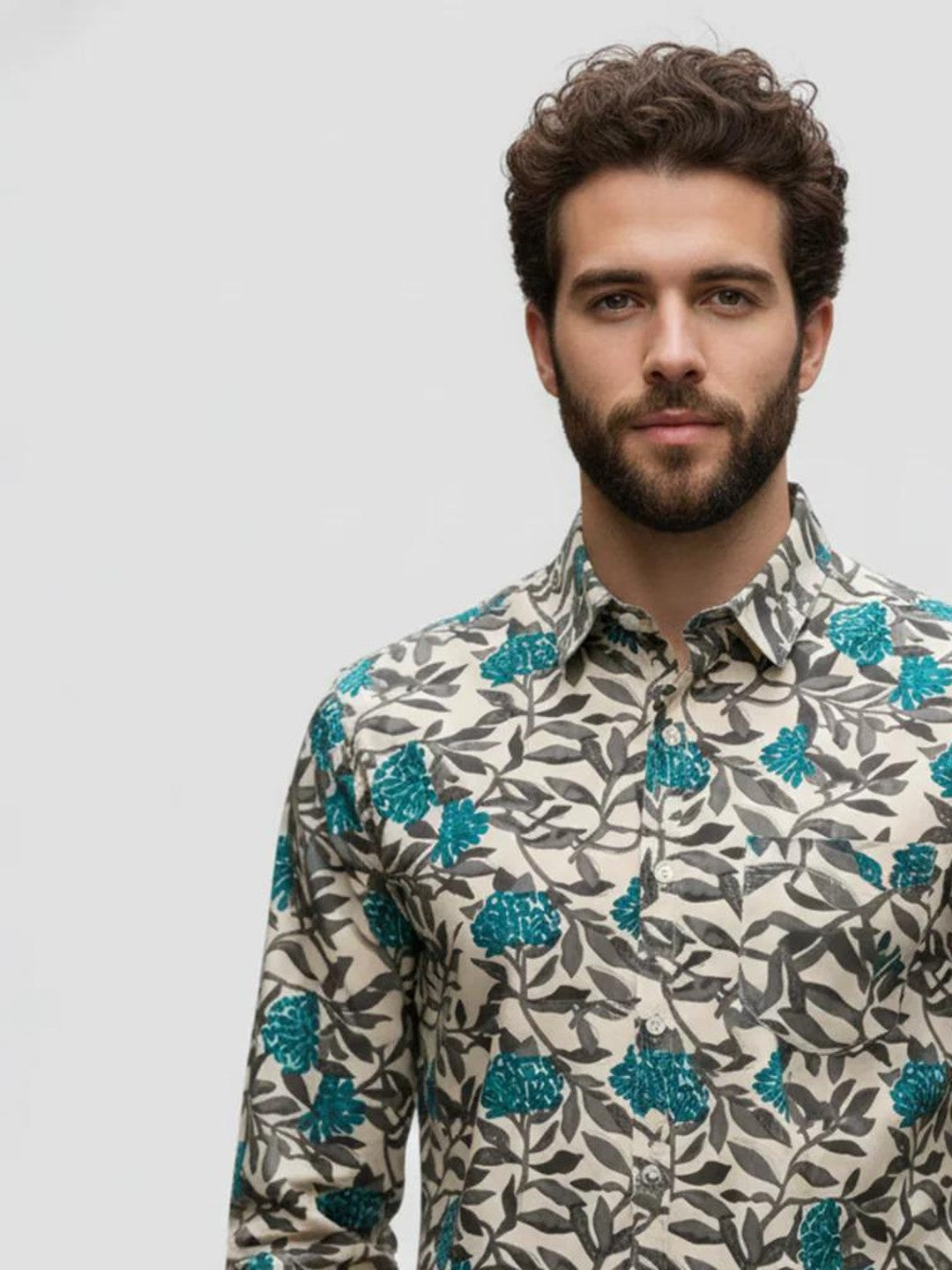 Men Printed Full Sleeve Shirt – Premium Casual Fit