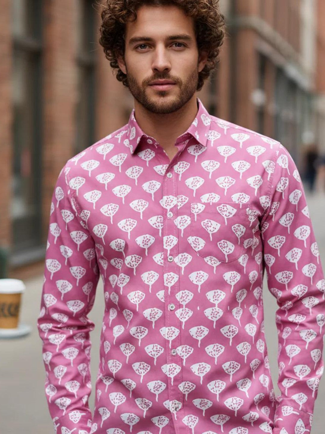 Men Printed Full Sleeve Shirt – Premium Casual Fit