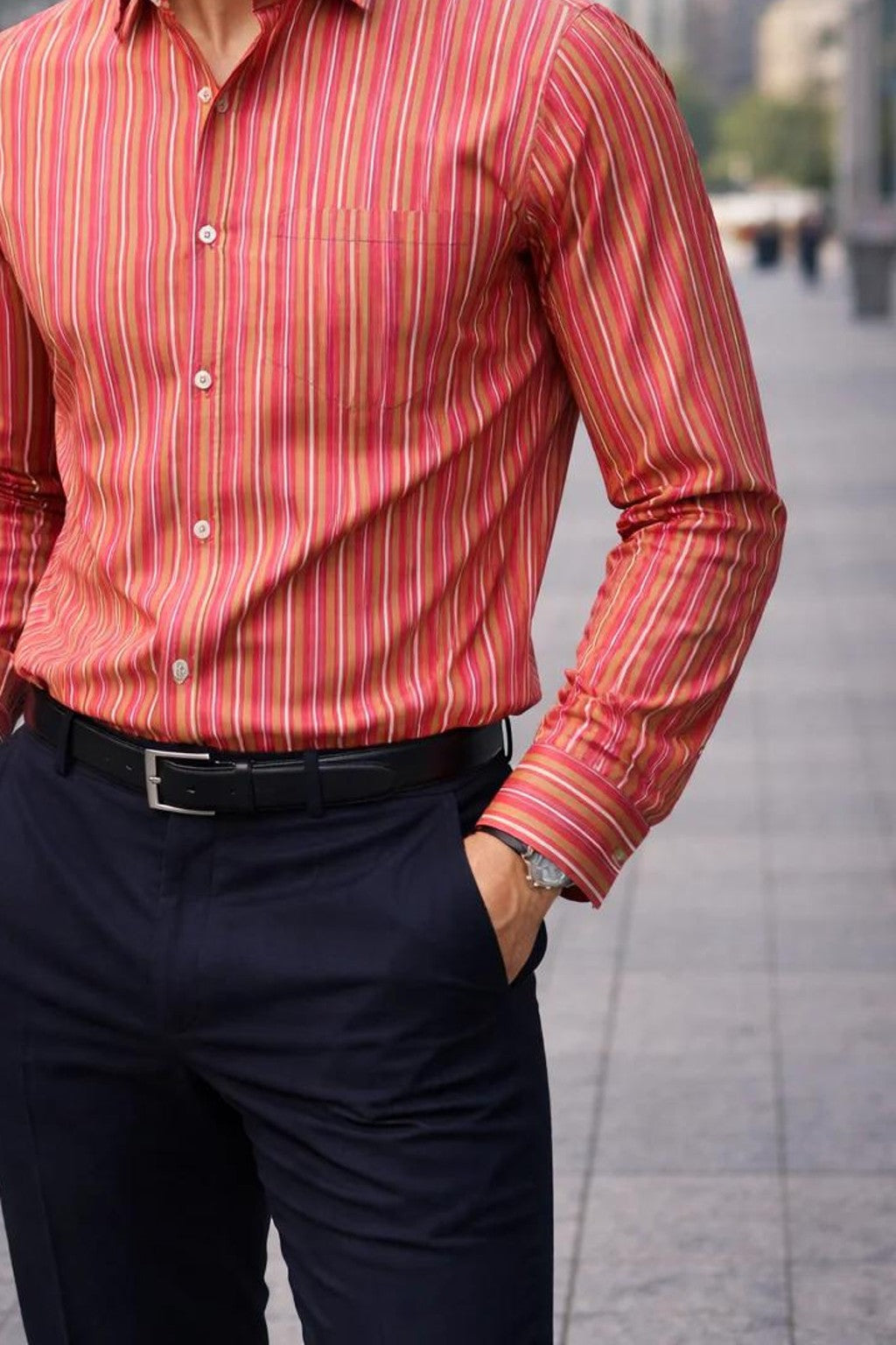 Men Printed Full Sleeve Shirt – Premium Casual Fit