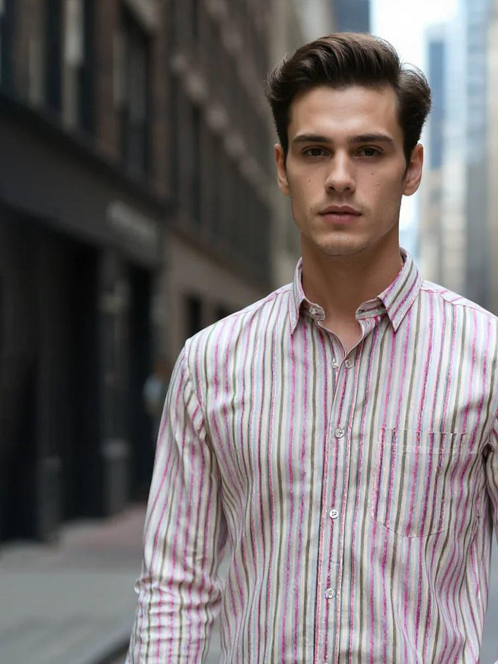 Men Printed Full Sleeve Shirt – Premium Casual Fit