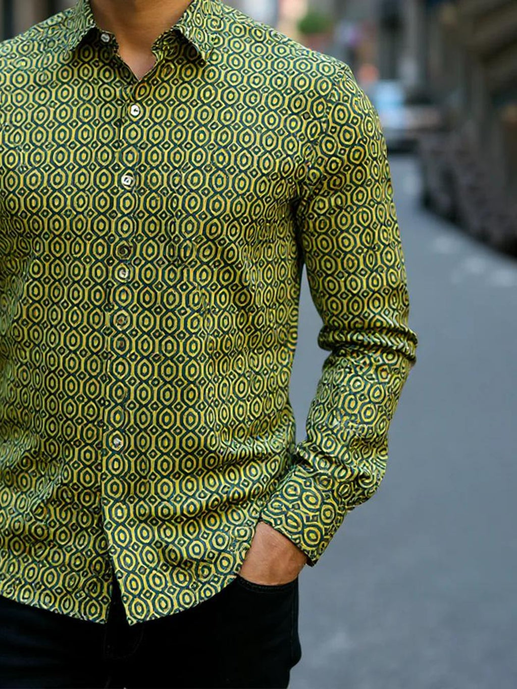 Men Printed Full Sleeve Shirt – Premium Casual Fit