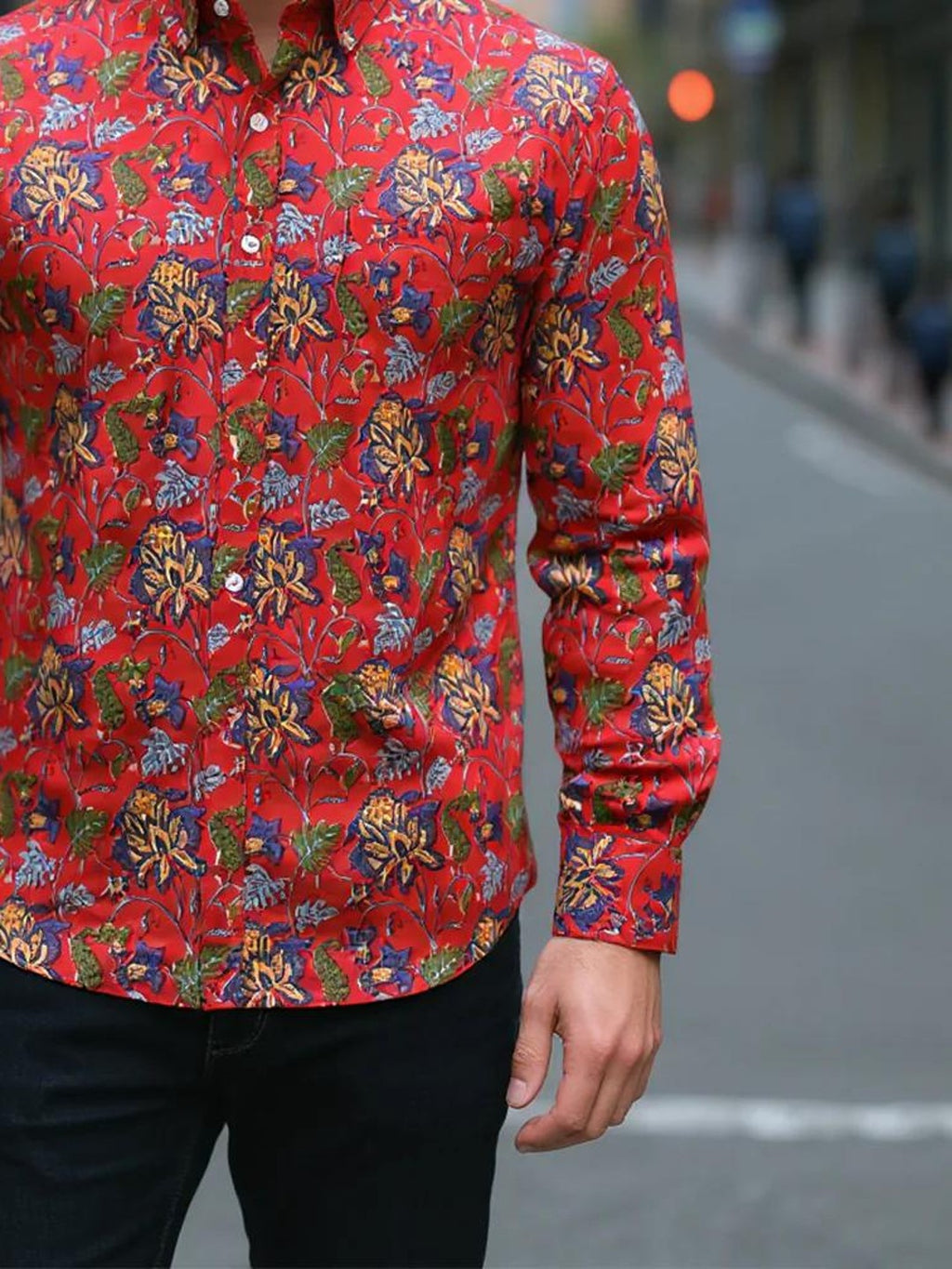 Men Printed Full Sleeve Shirt – Premium Casual Fit