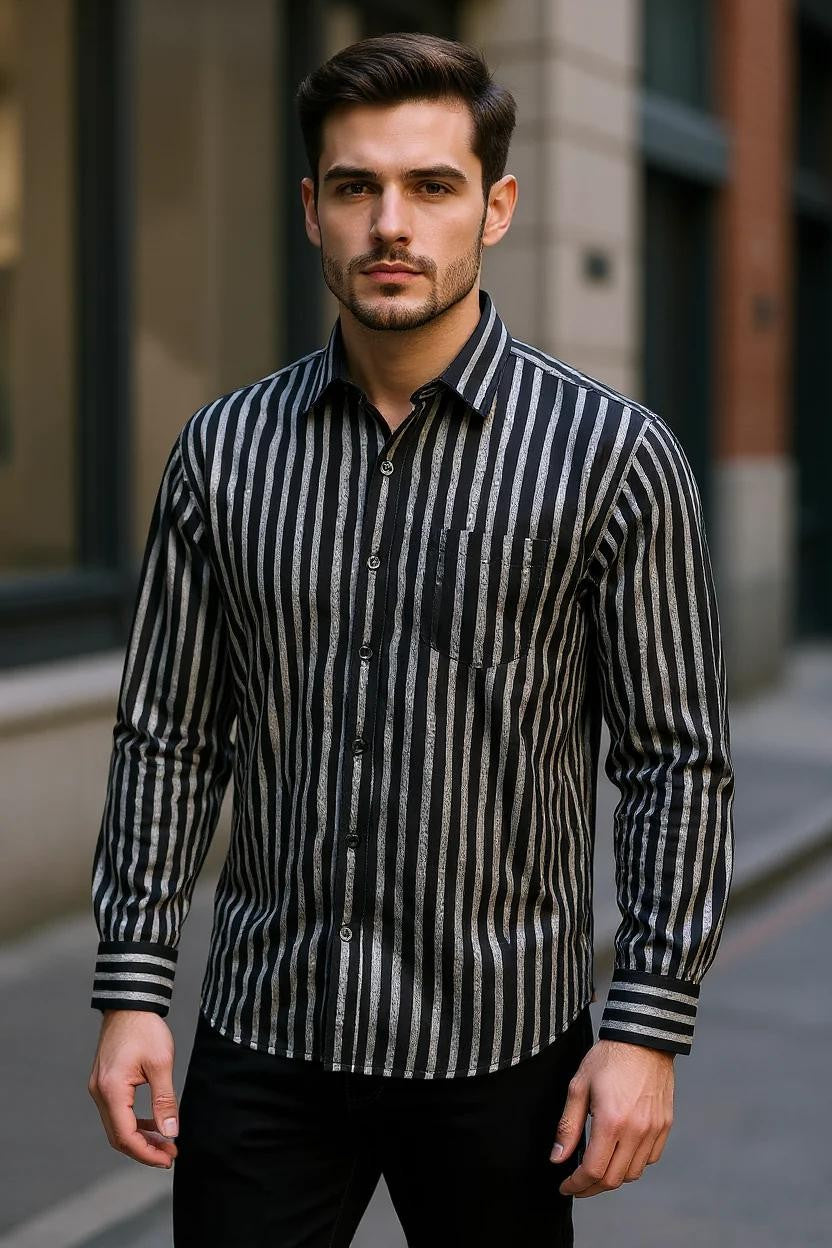 Men Printed Full Sleeve Shirt – Premium Casual Fit