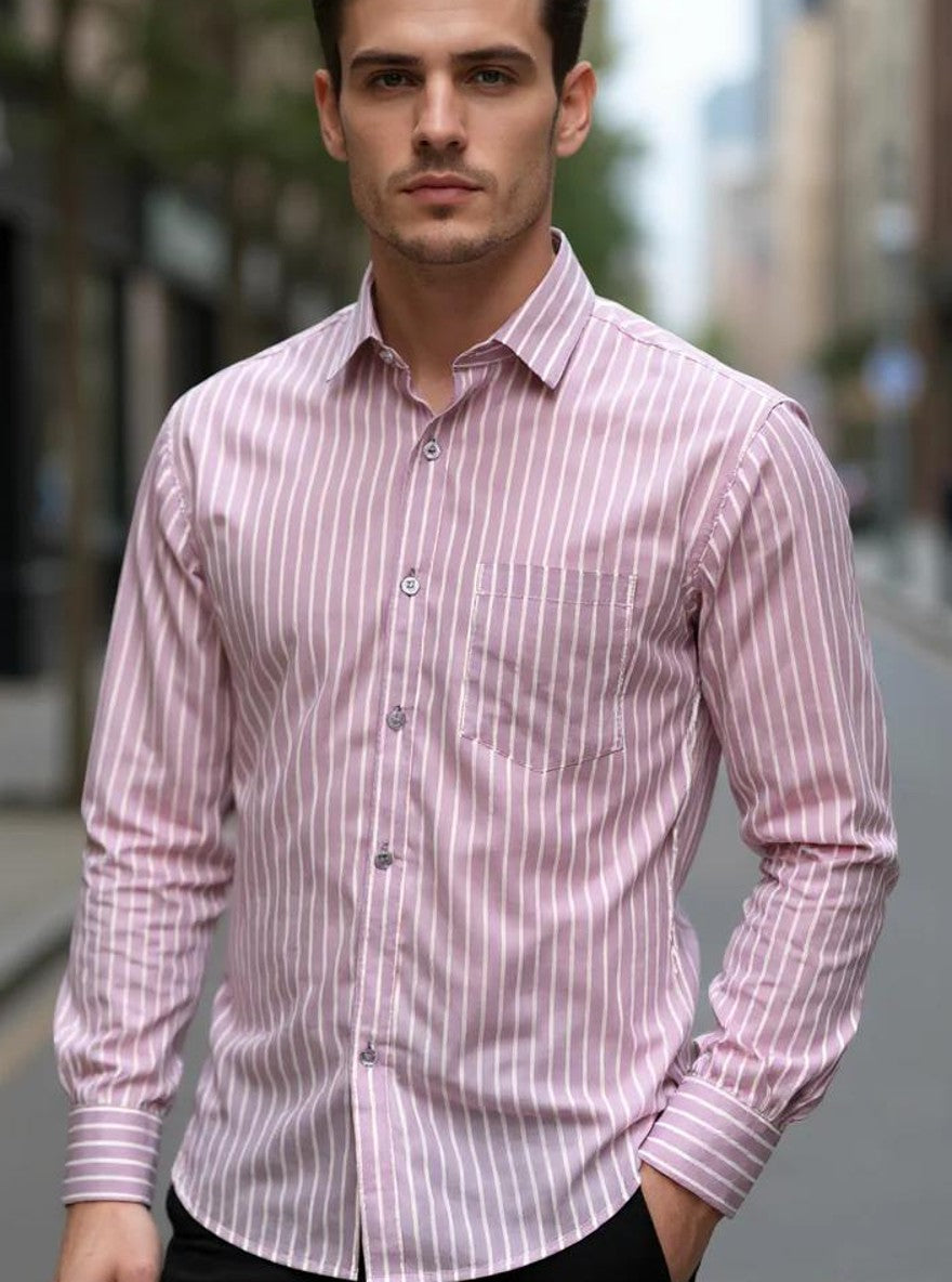 Men Printed Full Sleeve Shirt – Premium Casual Fit