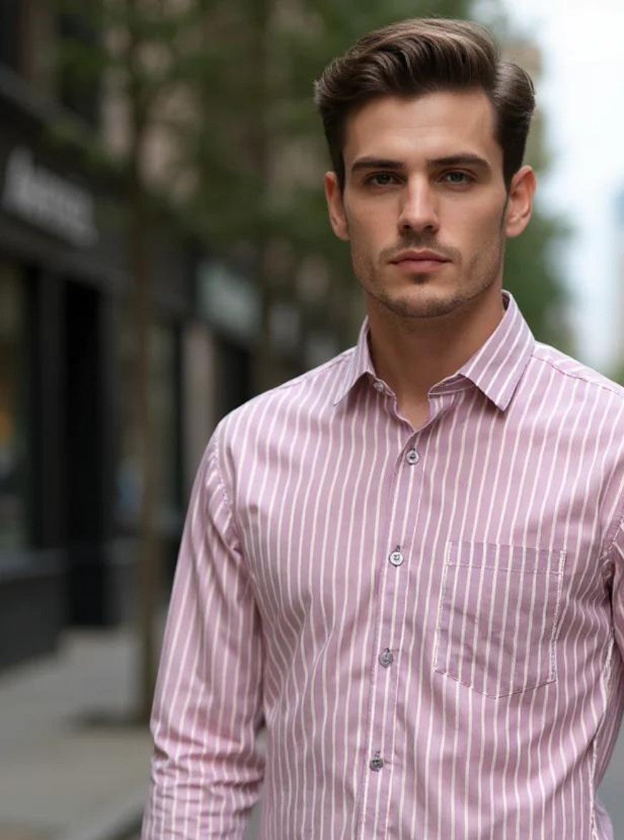 Men Printed Full Sleeve Shirt – Premium Casual Fit