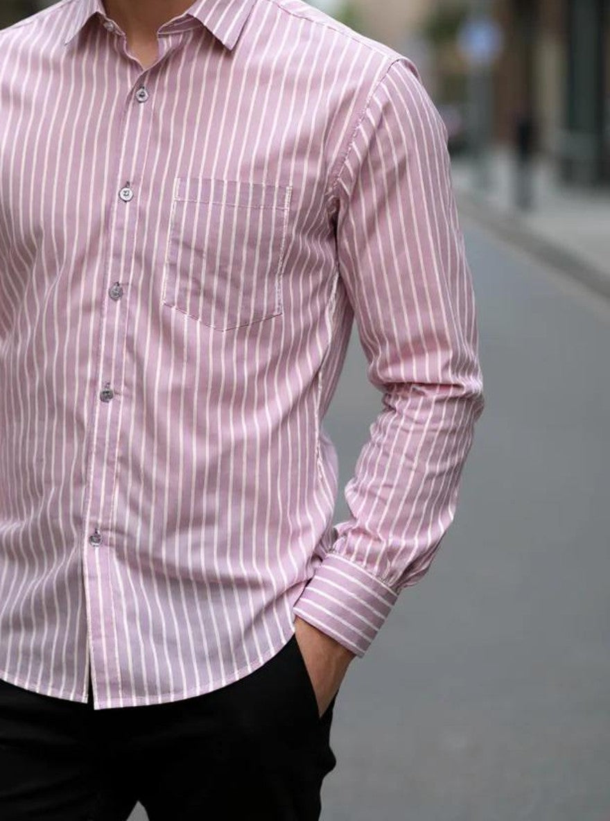 Men Printed Full Sleeve Shirt – Premium Casual Fit
