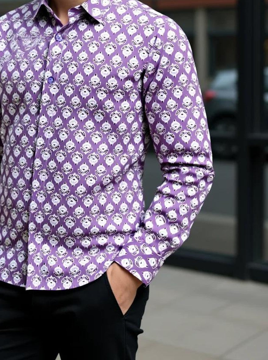 Men Printed Full Sleeve Shirt – Premium Casual Fit