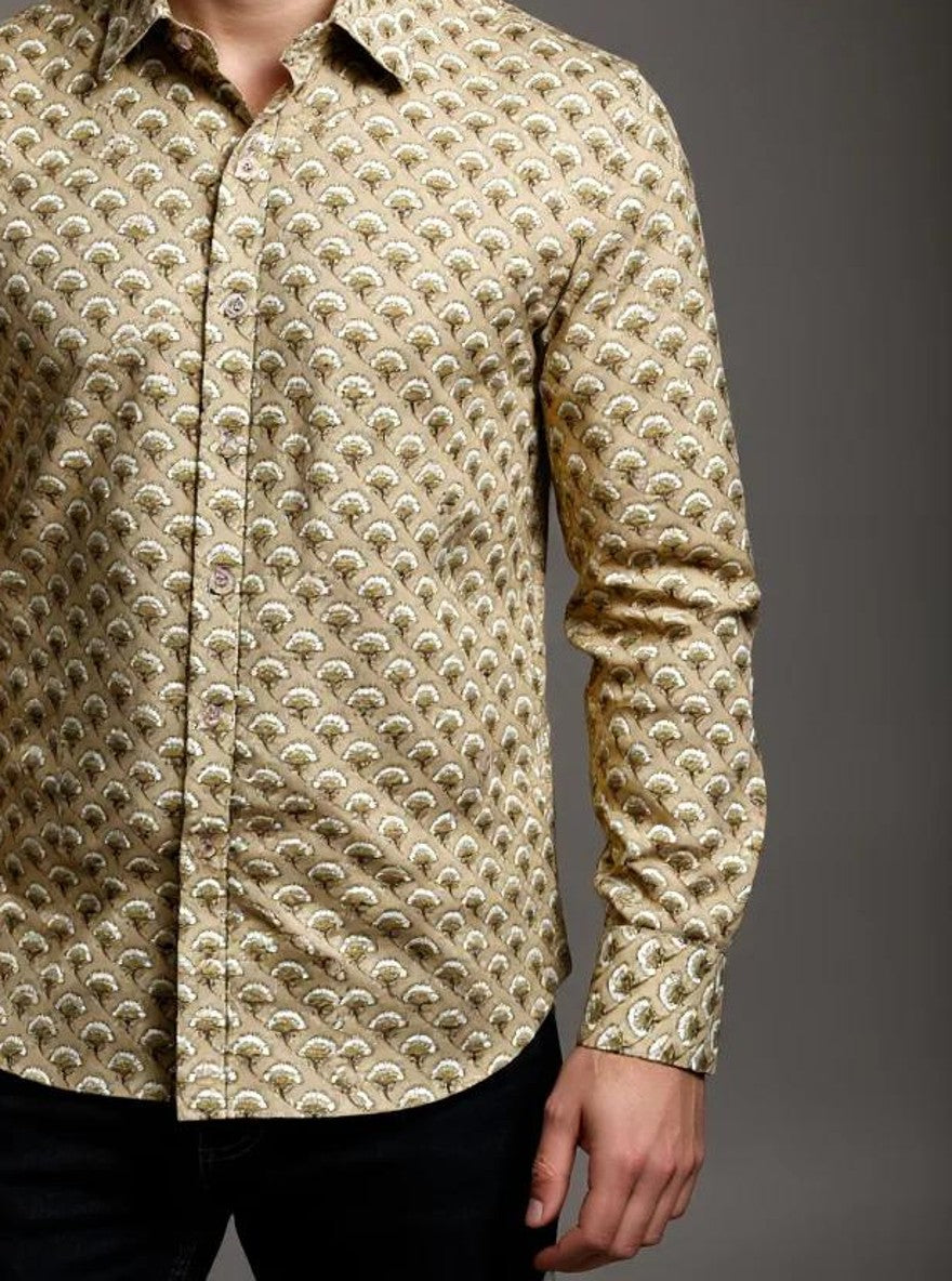 Men Printed Full Sleeve Shirt – Premium Casual Fit