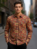 Men Printed Full Sleeve Shirt – Premium Casual Fit