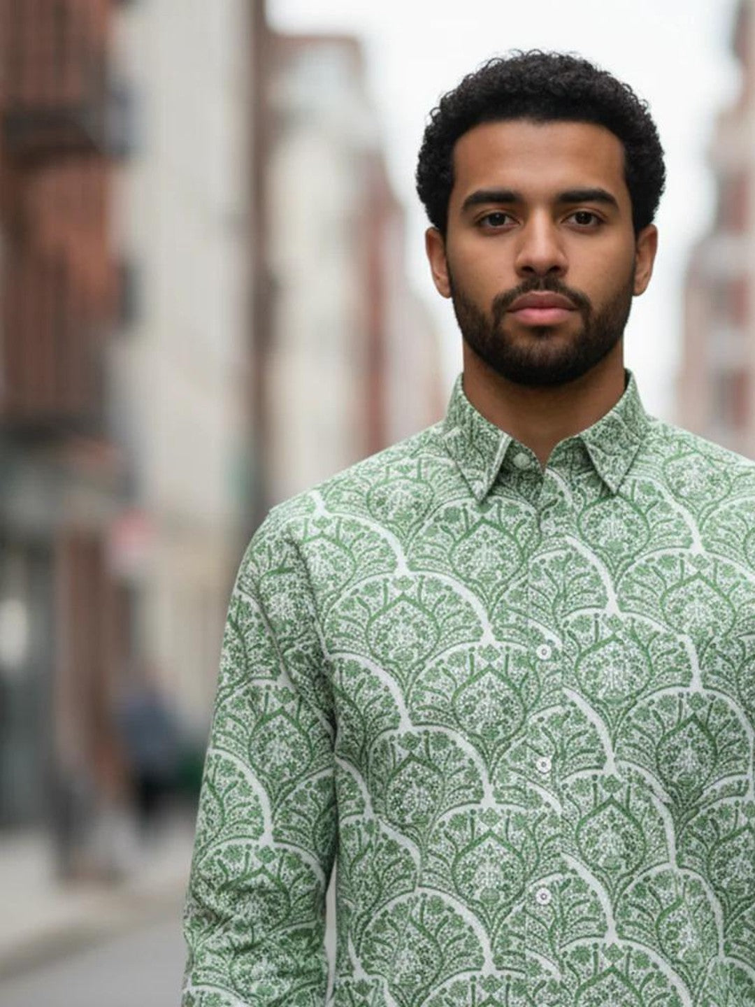 Men Printed Full Sleeve Shirt – Premium Casual Fit