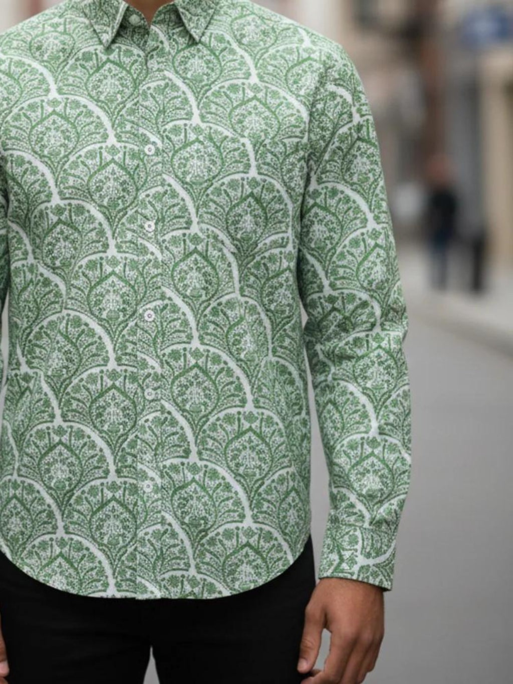 Men Printed Full Sleeve Shirt – Premium Casual Fit