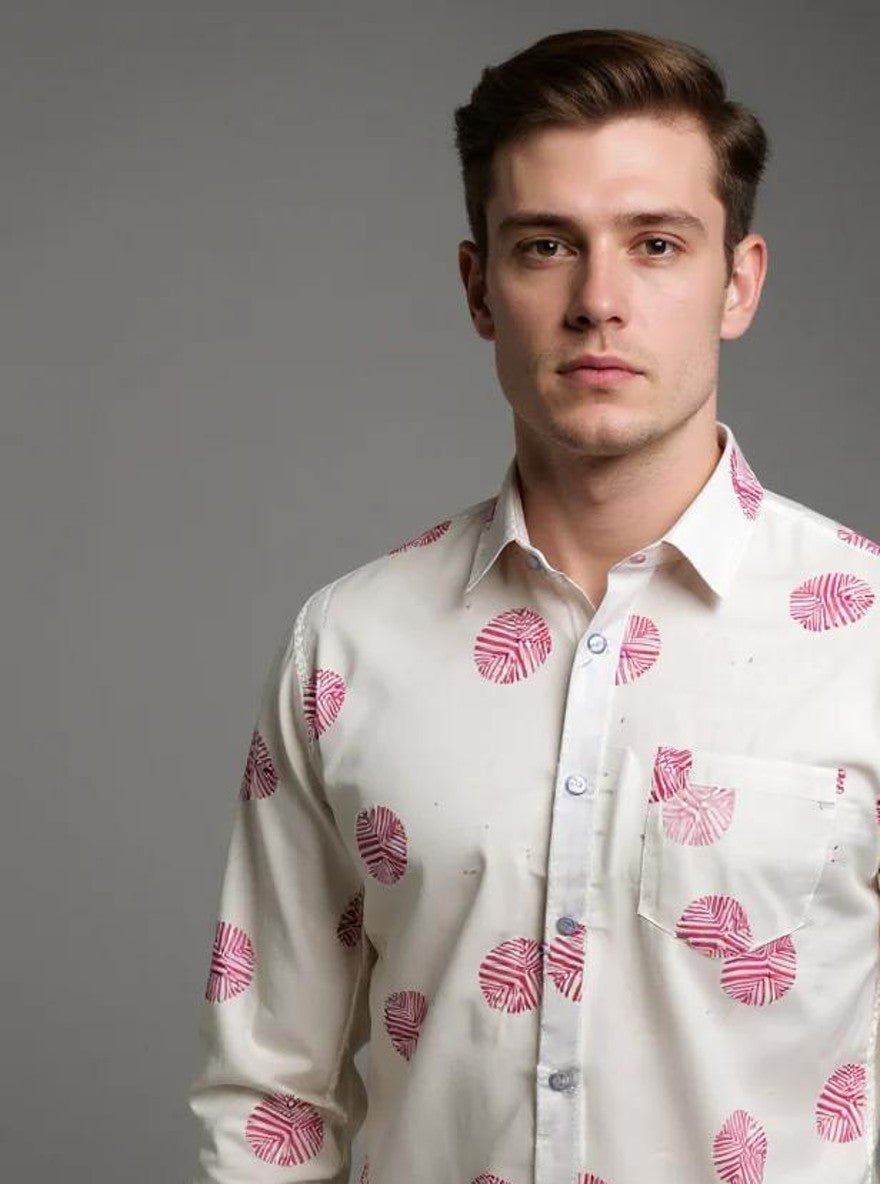 Men Printed Full Sleeve Shirt – Premium Casual Fit