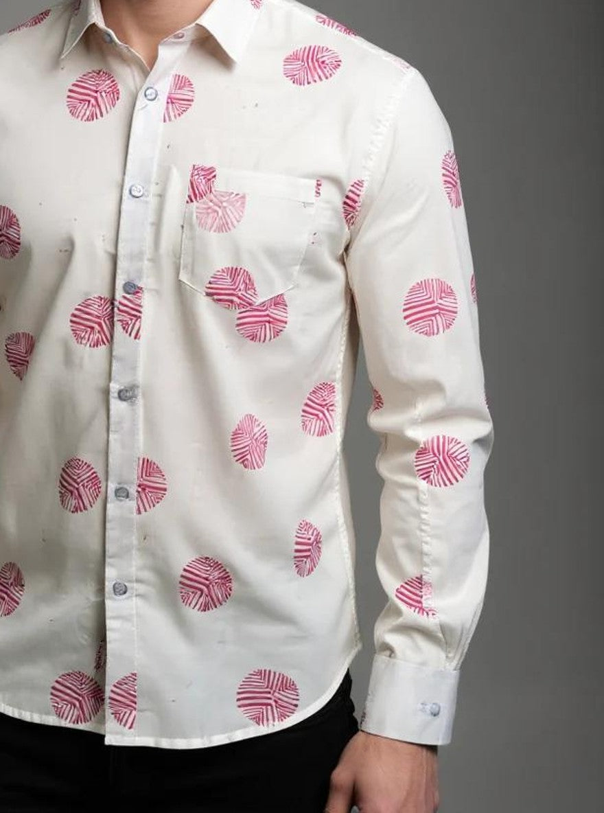 Men Printed Full Sleeve Shirt – Premium Casual Fit