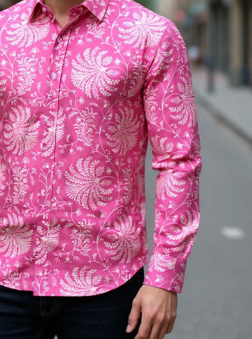Men Printed Full Sleeve Shirt – Premium Casual Fit