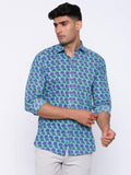Men Printed Full Sleeve Shirt – Premium Casual Fit