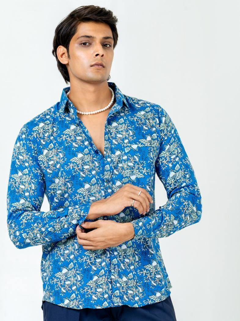 Men Printed Full Sleeve Shirt – Premium Casual Fit