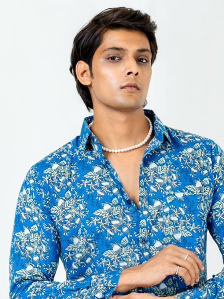 Men Printed Full Sleeve Shirt – Premium Casual Fit
